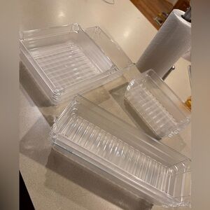 Clear drawer organizers